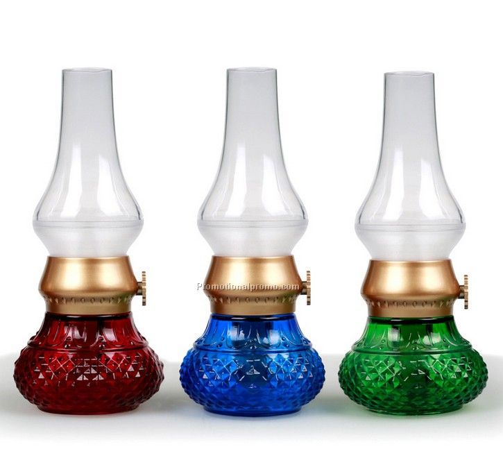 Retro kerosene lamp led blow control