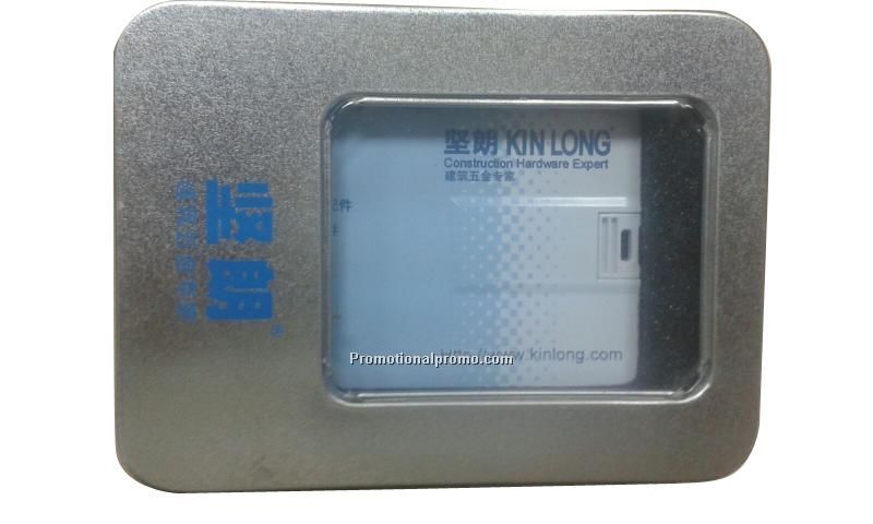 Card Shape USB with Metal Box
