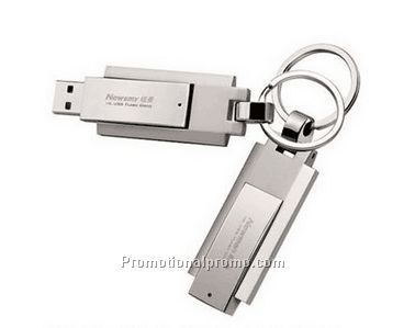 Promotion Gift Metal keyring Big Swivel shaped USB Flash Drive