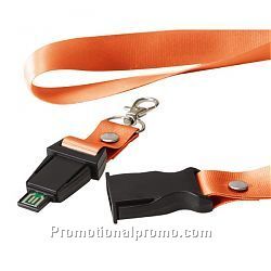Lanyard with USB Flash Drive UB-1625OR