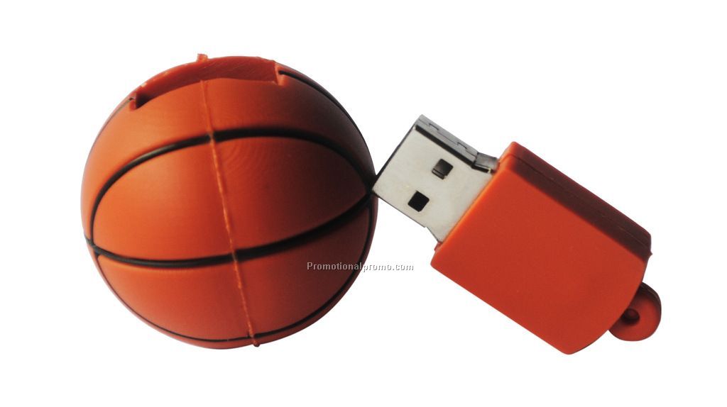 USB memory stick in baseket ball shape
