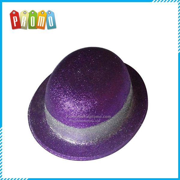 Plastic Round Glitter Hats