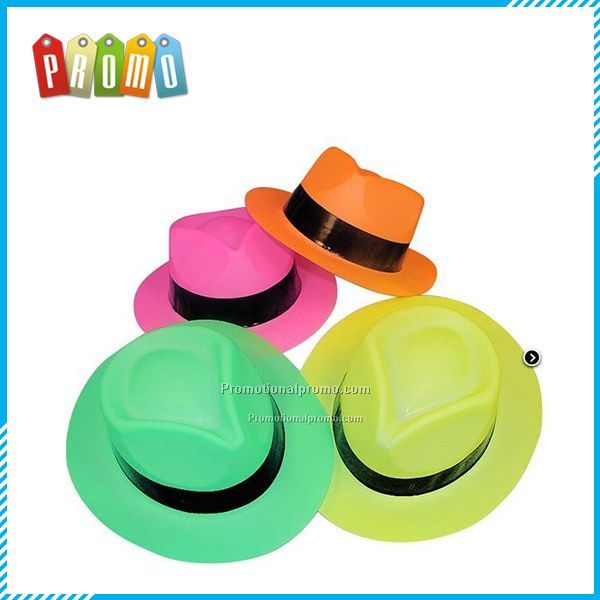 Plastic Solid Color Gentry Hats
