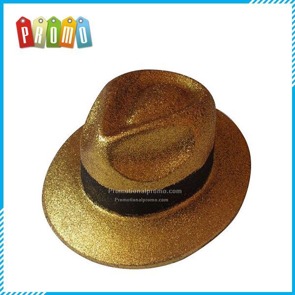 Gentry Gold Glitter Hats