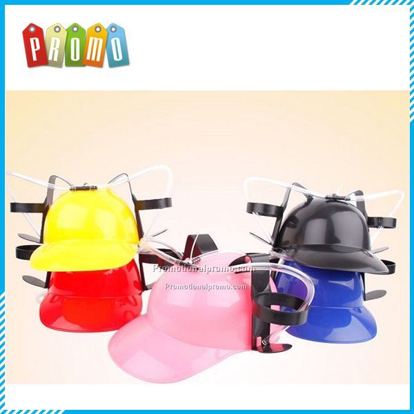 Lazy alcoholic beverage straw hat