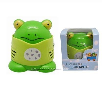 Frog desk cleaner/dust collector