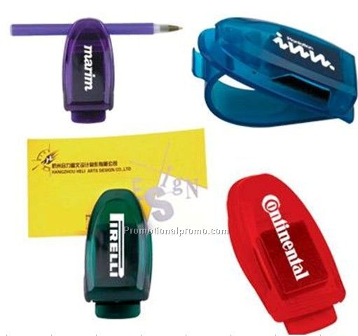 Visor Clip With Pen Holder