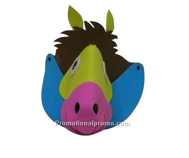 Foam Animal Sun Visor-hippo/horse