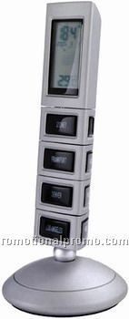 WORLD TIMER WITH TEMPERATURE