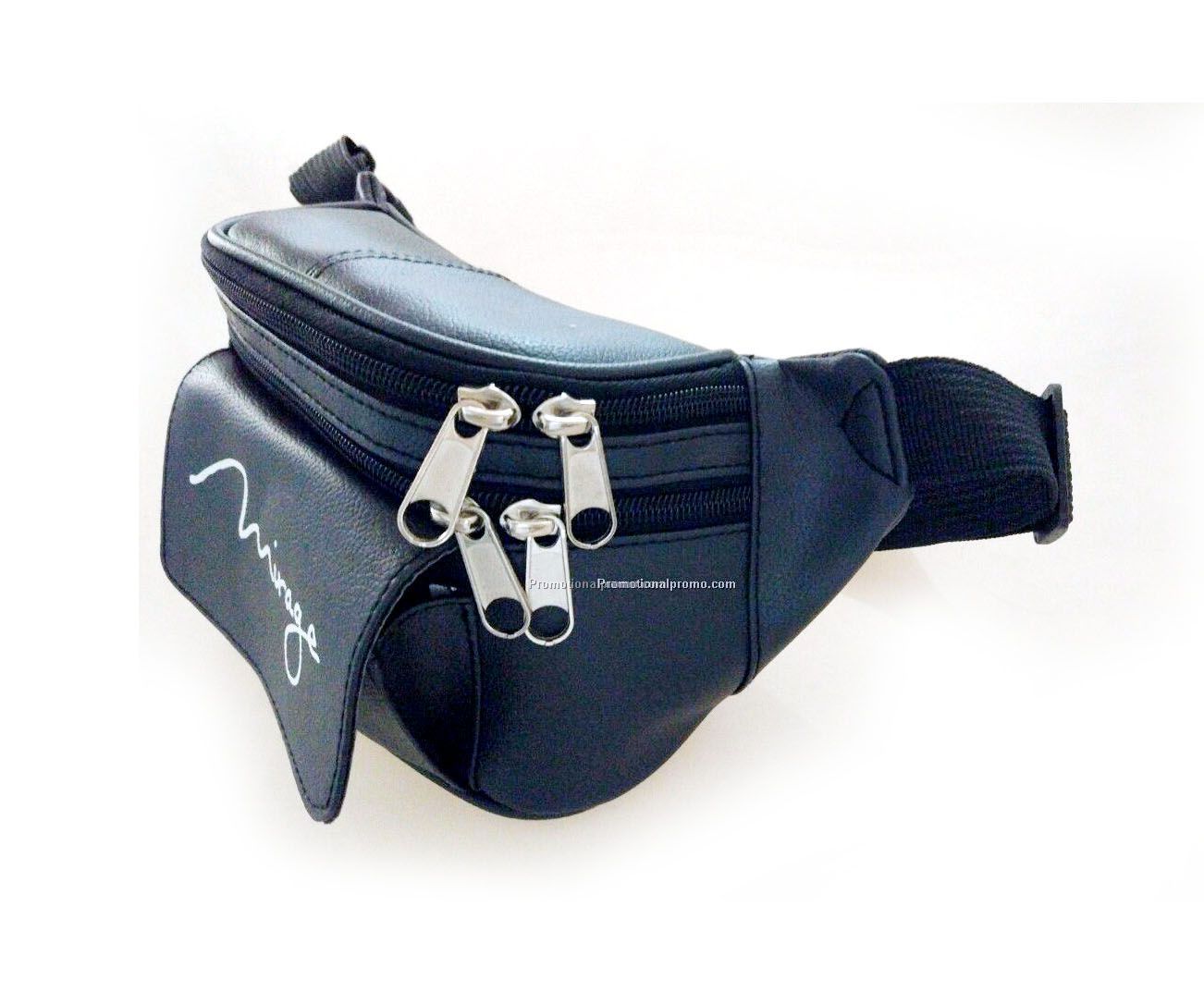 Imprinted Cowhide Leather Fanny Pack