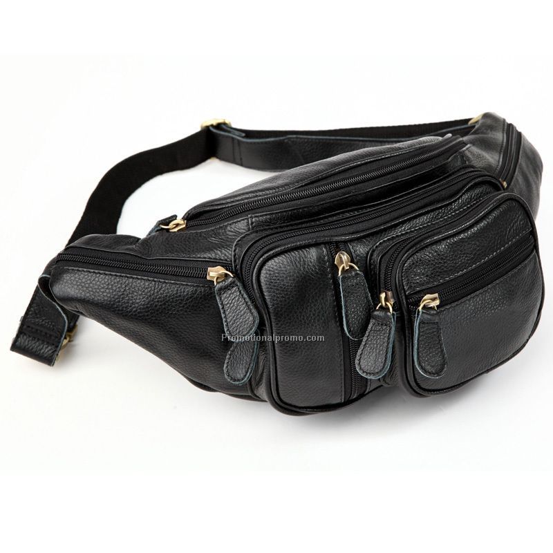 Promotional Fashion Embossed Leather Fanny Pack Belt Bags