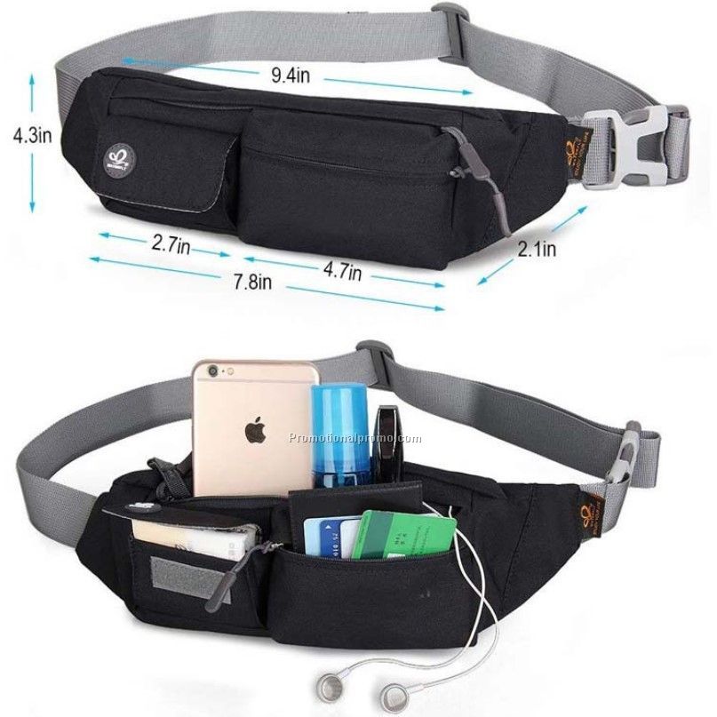 sport anti-theft invisible water resistance carrying belt waist bag running fanny pack