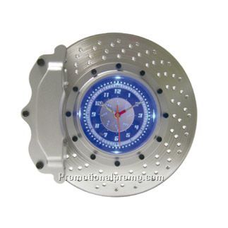 Brake Disc Wall Clock With LED Light