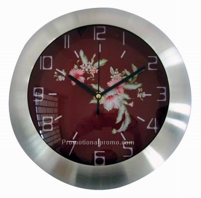 Metal wall clock for decoration