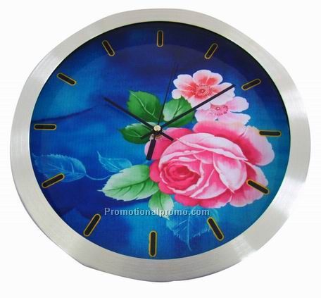 Metal wall clock for decoration
