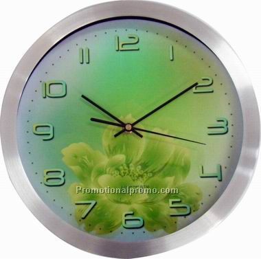 Metal wall clock for decoration