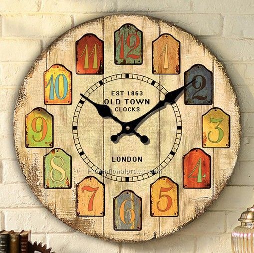 Europeanism Creative Wall Clock, topoem crafts