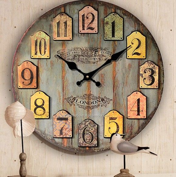 Europeanism Creative Wall Clock, topoem crafts