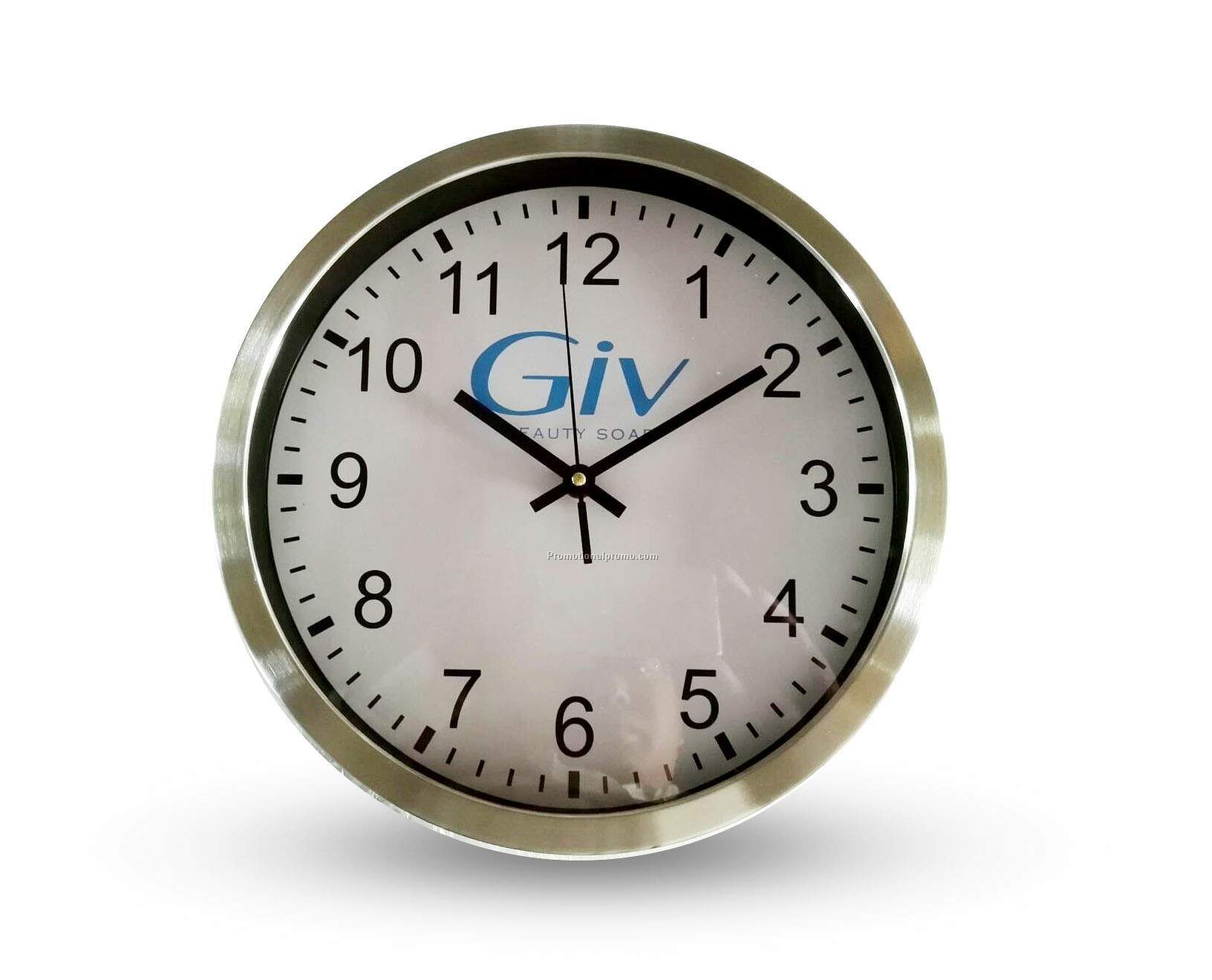 10 inches metal wall clock