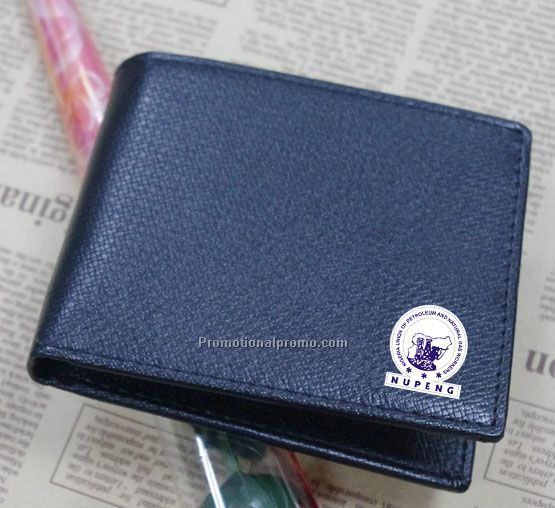 Leather short wallet
