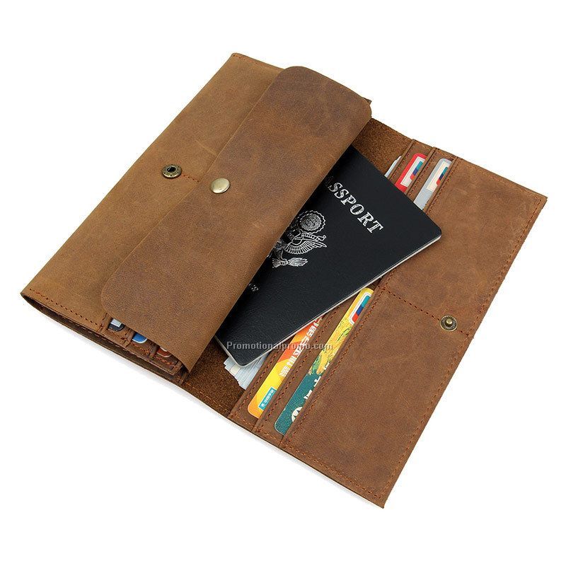 Genuine leather card holder wallet
