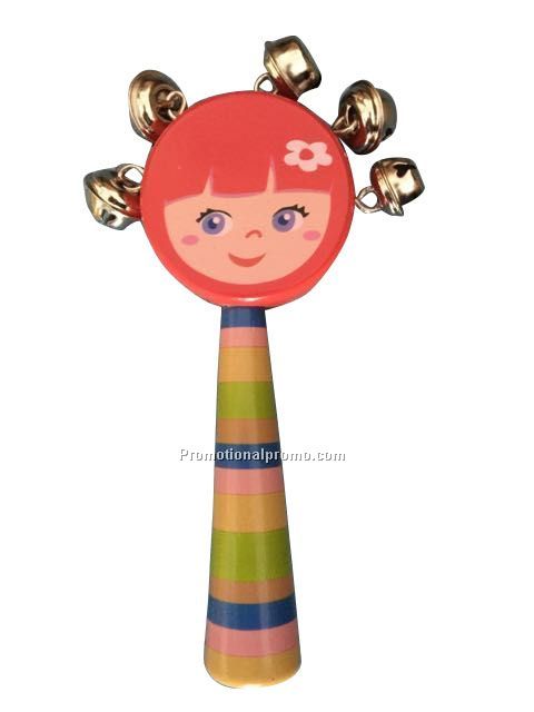 Wooden children's rattles