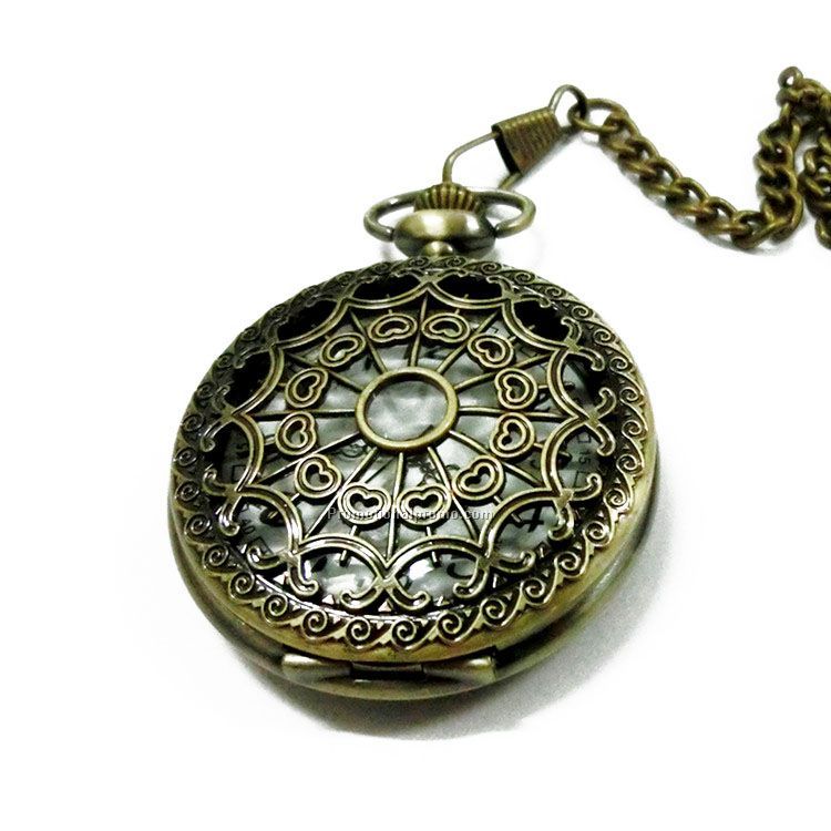 Ebay selling large spider web, hollow mesh, sweater chain, hollow vintage pocket watch