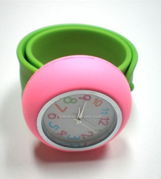 promotional round silicone watch