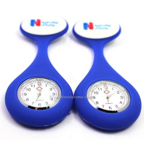 Silicone nursing pocket watch customized logo