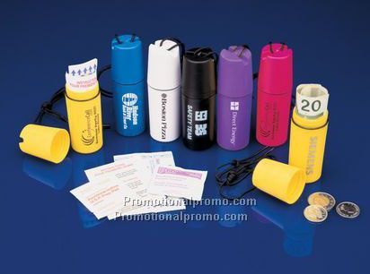 TUBULAR NECK TOTE WITH CONTENTS