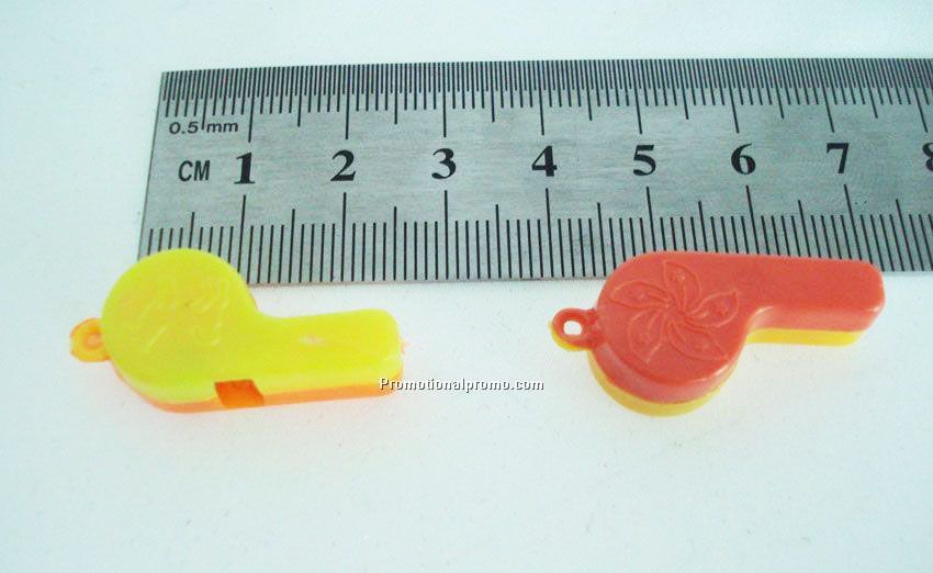 promotional plastic whistle with 2 colors
