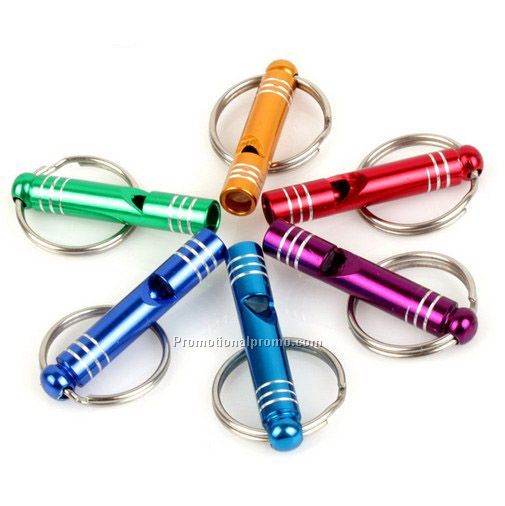 Blue Light Up Keychain Whistle