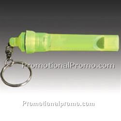Yellow Light Up Keychain Whistle
