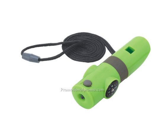 7 Function Survival Tool Whistle With Lanyard