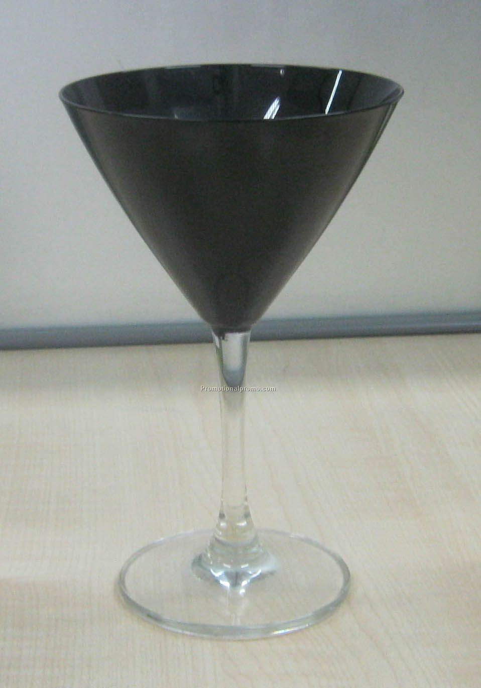 Black martini glasses