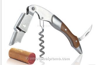 Multi-functional red wine bottle opener