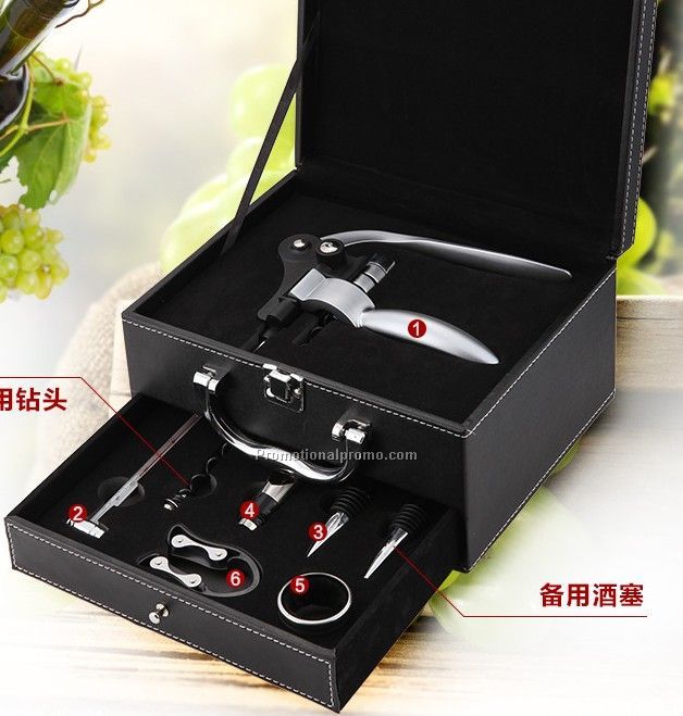 Zinc Alloy Nickel Plated Wine Set