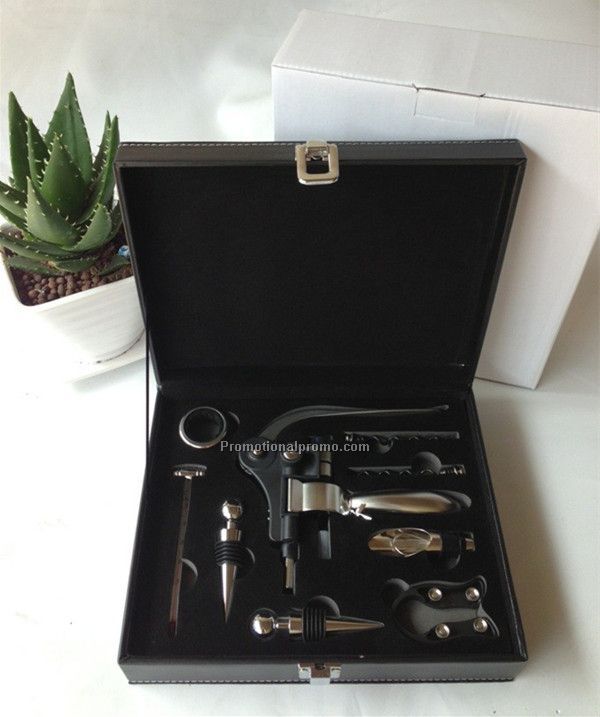 Luxury Wine Opener Set with 9 Pieces Accessories