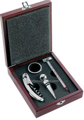 4 pcs Wine set, MDF Wine kit