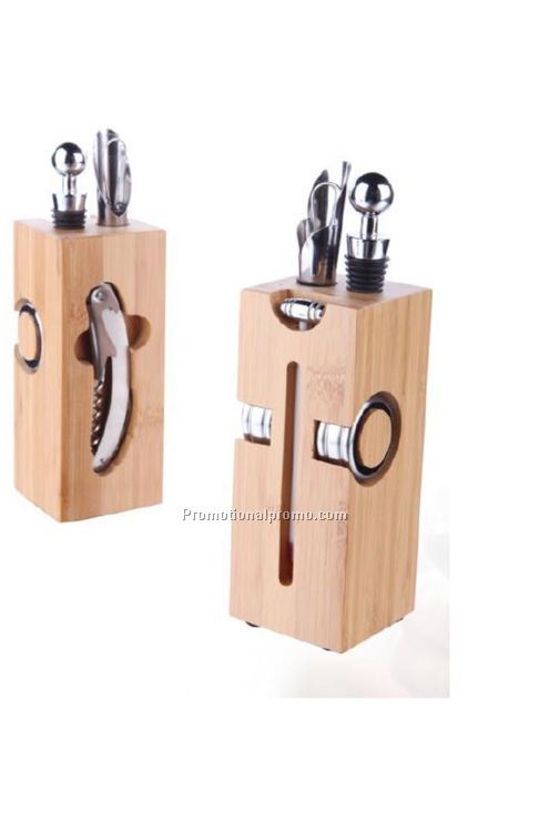 6pcs wooden wine set
