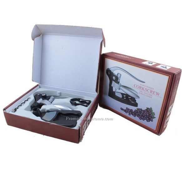 4pcs stainless steel wine opener tool set