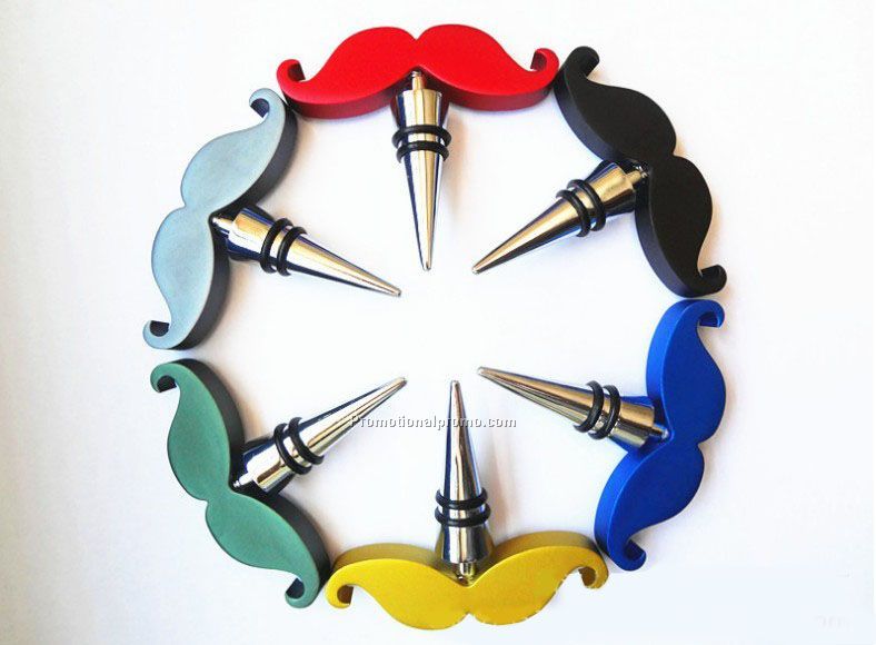 Promotional Moustache shape wine stopper