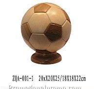 wooden soccer ball