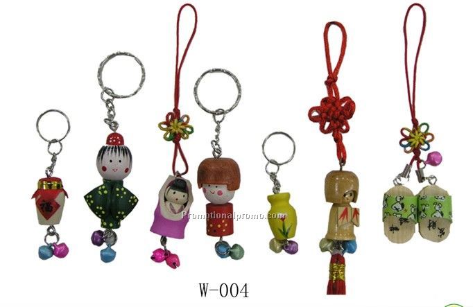 Wooden Cell phone Chain