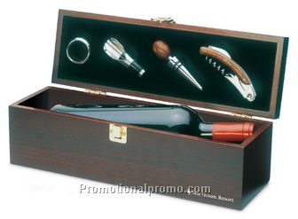 Wooden gift box for wine