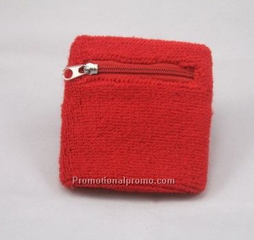 Cotton Wristband with zipper