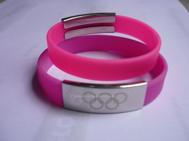 Metal Silicone Wristand