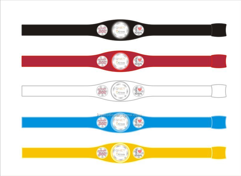 Power silicone wristband