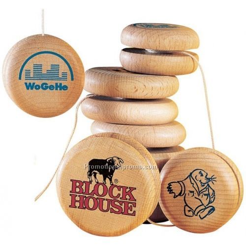 promotional beech wood YoYo ball