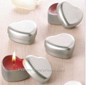 Jumbo Heart Tin Candle